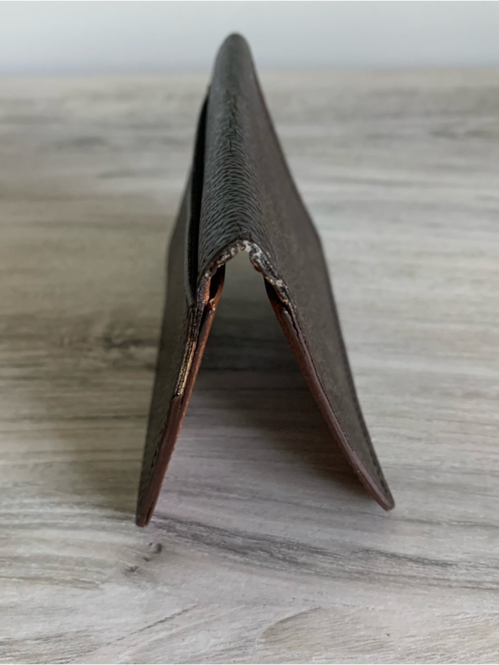 Vintage Compact Louis Vuitton card holder in dark brown monogram canvas. - Picture 5 of 12